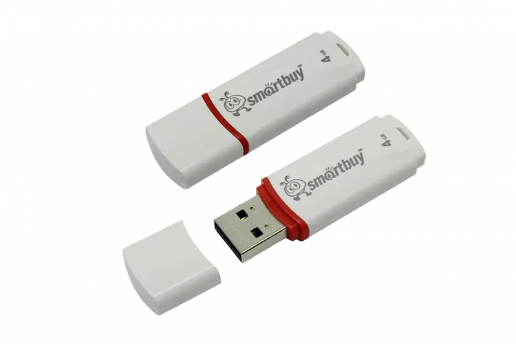 USB 2.0  накопитель SMARTBUY 4GB Crown White