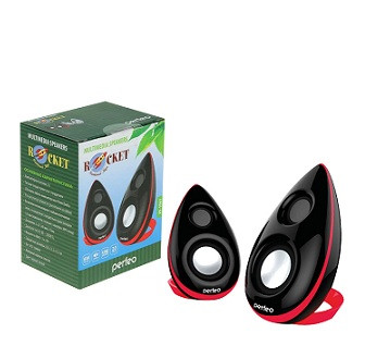 Колонки PERFEO, ROCKET мощность 2х3 Вт (RMS), чёрн, USB (PF-1961-B)