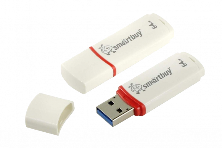 USB 2.0  накопитель SMARTBUY 64GB Crown White