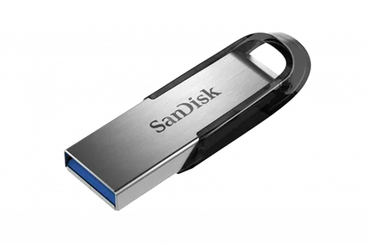USB 3.0 накопитель SANDISK 64GB Ultra Flair  корпус металл/чёрный (SDCZ73-064G-G46)