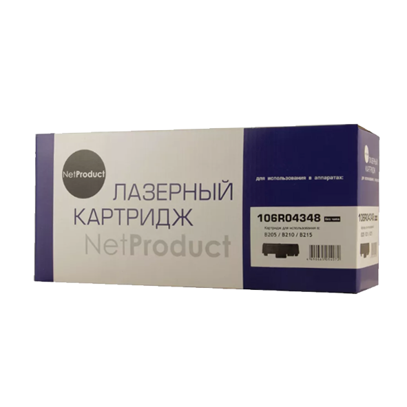 Тонер- картридж NETPRODUCT (N-106R04348) для Xerox B205/B210/B215, 3K