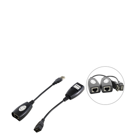Адаптер-удлинитель Extender USB-AM/AF - RJ45, по витой паре, до 45m H-59 Blister