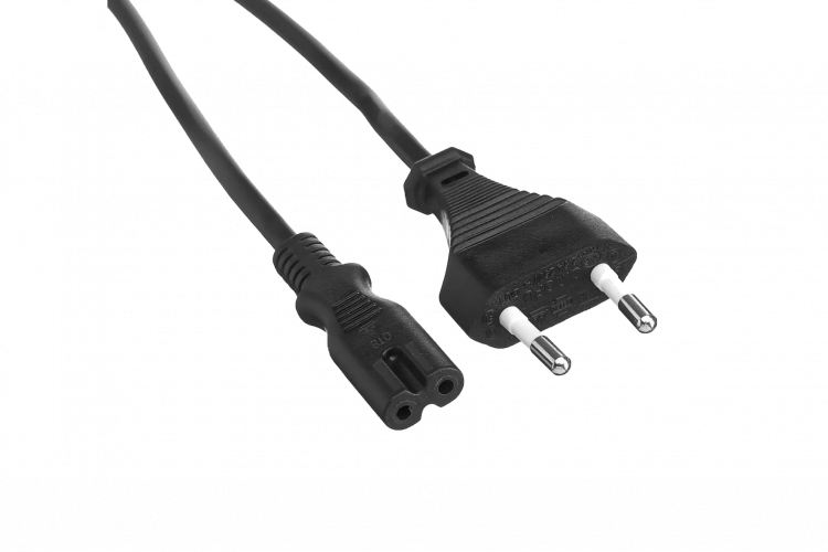 Кабель питания для принтеров, радиоаппаратуры EXPLOYD, IEC 320 C7 - CEE 7/16 (2 pin)3M чёрный