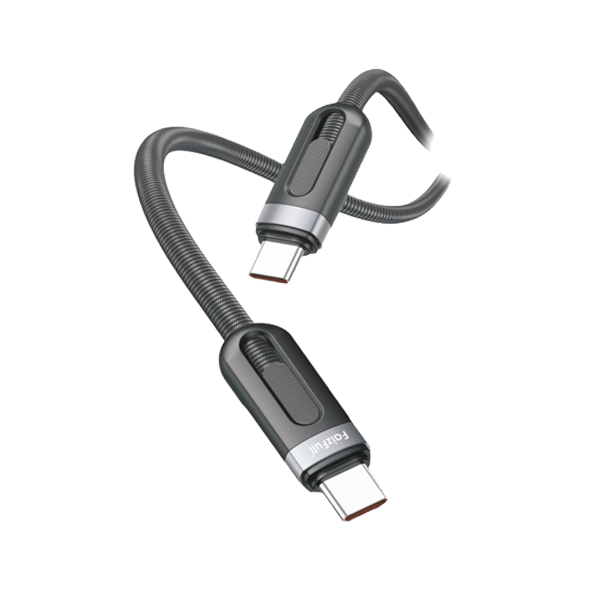Кабель Type-C - Type-C FAIZFULL FR74, 1.0м, цвет: чёрный